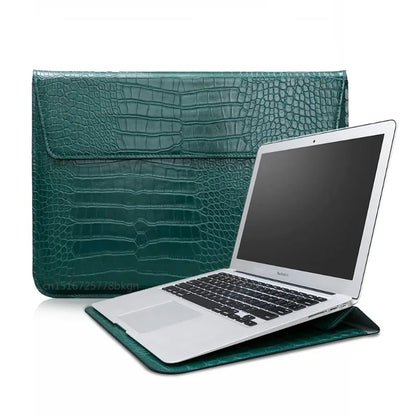 Premium Crocodile Leather MacBook Sleeve 13-16 Inch