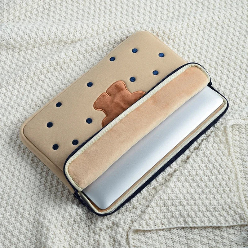 Cute Cartoon Bear Laptop Sleeve 13-16 Inch