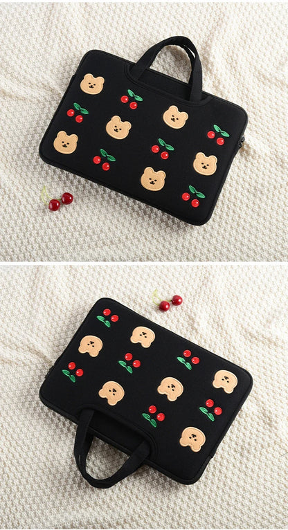 Cute Cartoon Bear Laptop Sleeve 13-16 Inch