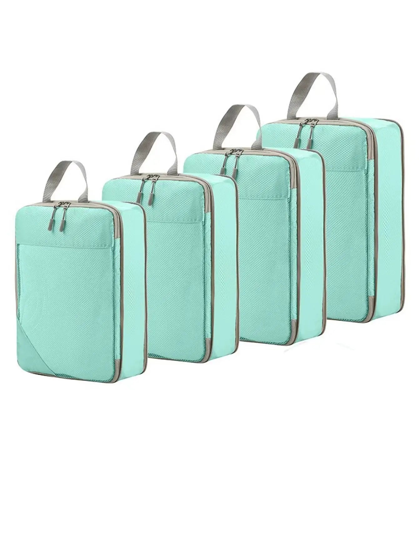 Compression Packing Cubes - 6 Piece Expandable Travel Organizer