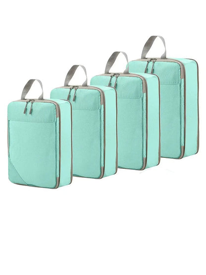 Compression Packing Cubes - 6 Piece Expandable Travel Organizer