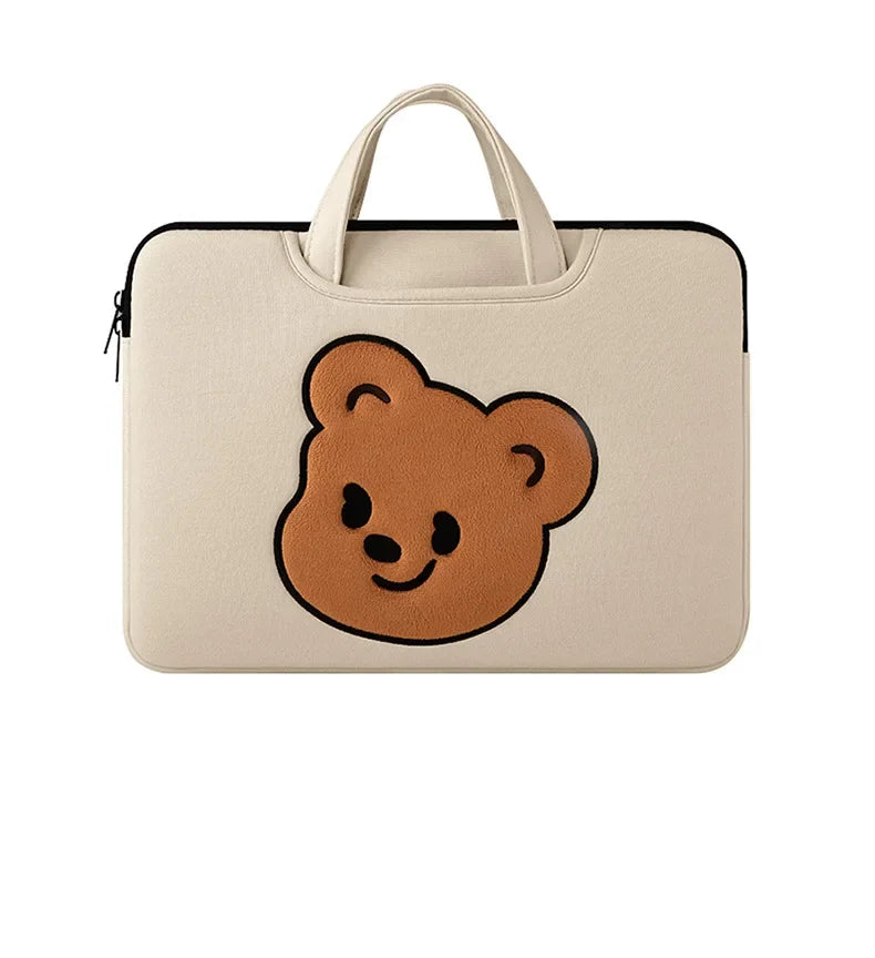 Cute Cartoon Bear Laptop Sleeve 13-16 Inch