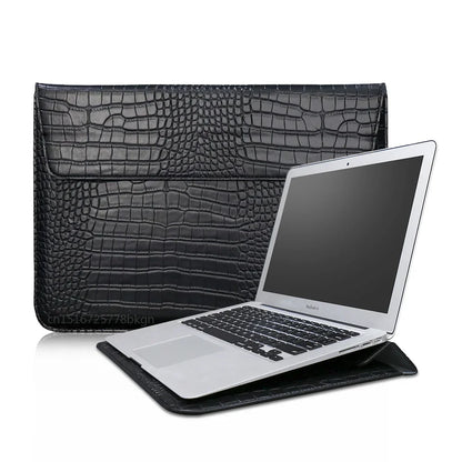 Premium Crocodile Leather MacBook Sleeve 13-16 Inch