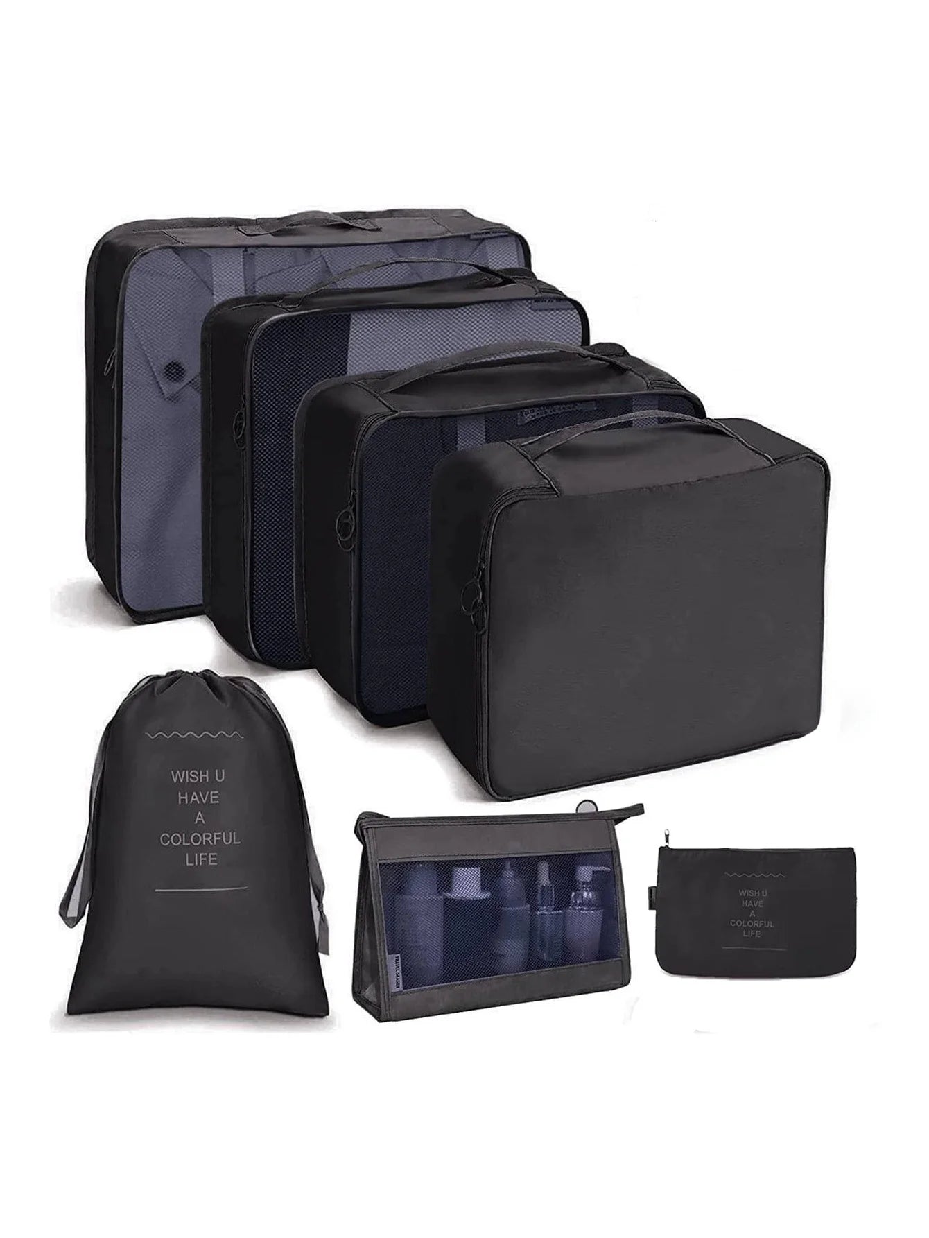 Packing Cubes Set - 10 Piece Travel Organizer Bags