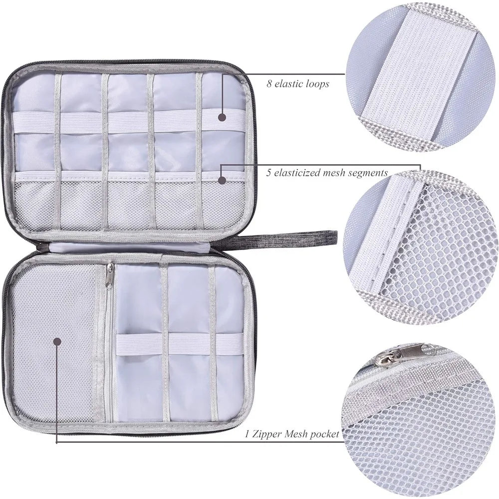 Electronics Organizer Bag - Waterproof Travel Cable Storage