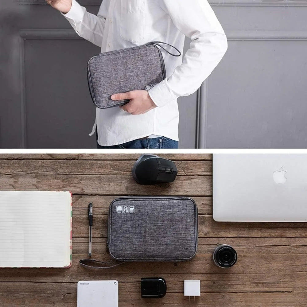 Electronics Organizer Bag - Waterproof Travel Cable Storage