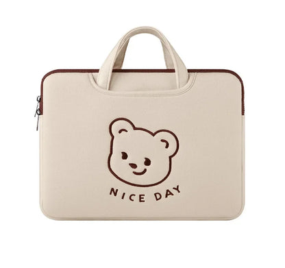 Cute Cartoon Bear Laptop Sleeve 13-16 Inch