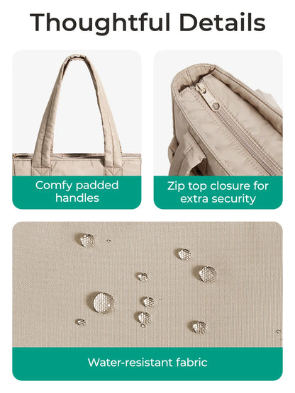 Women's Travel Tote Bag - Lightweight Shoulder Bag for Work & College