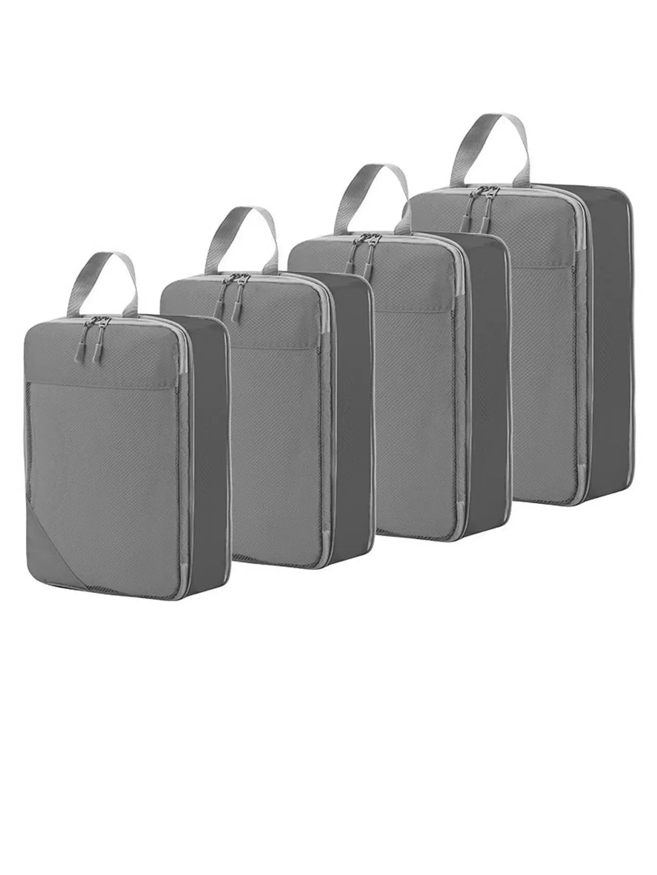 Compression Packing Cubes - 6 Piece Expandable Travel Organizer