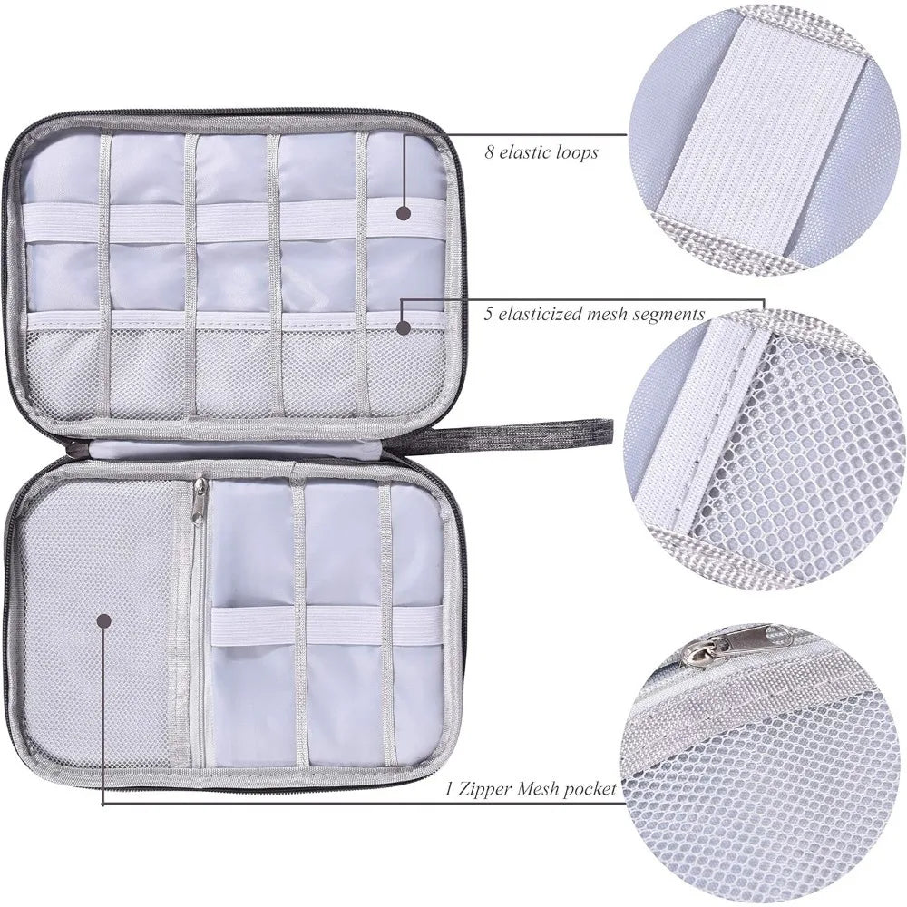 Electronics Organizer Bag - Waterproof Travel Cable Storage