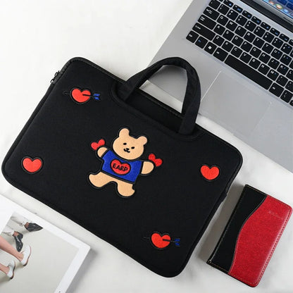 Cute Cartoon Bear Laptop Sleeve 13-16 Inch