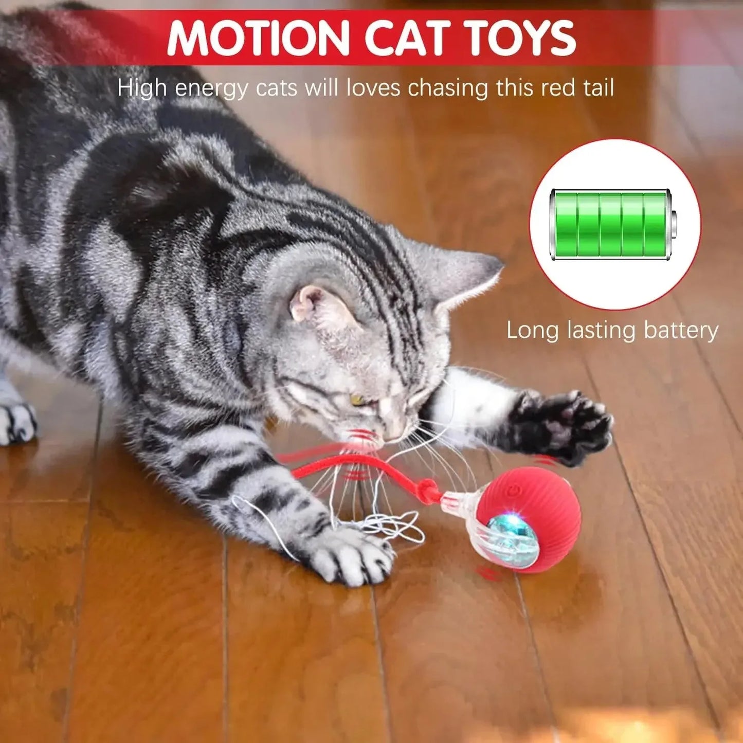 Smart Interactive Cat Ball – Automatic Rolling Toy