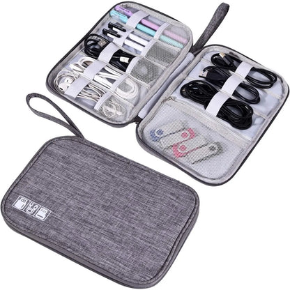 Electronics Organizer Bag - Waterproof Travel Cable Storage