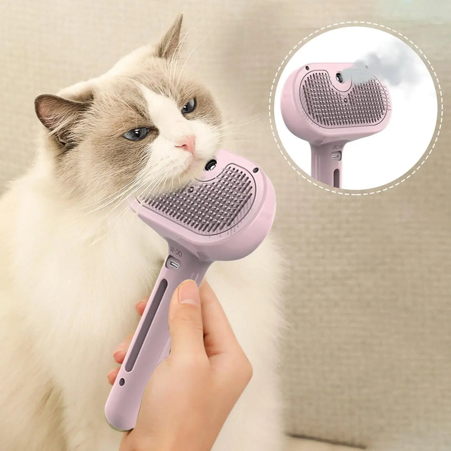 Electric 3-in-1 Dog & Cat Grooming Brush
