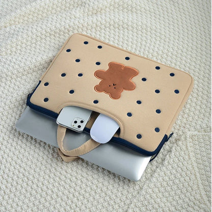 Cute Cartoon Bear Laptop Sleeve 13-16 Inch
