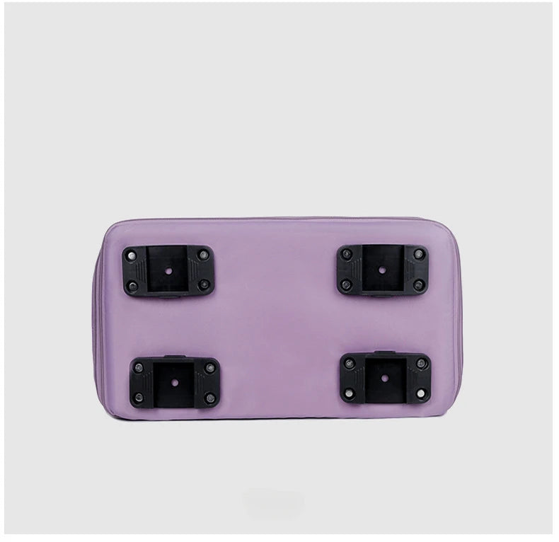 Expandable Wheeled Luggage - Lightweight Travel Bag with Wet & Dry