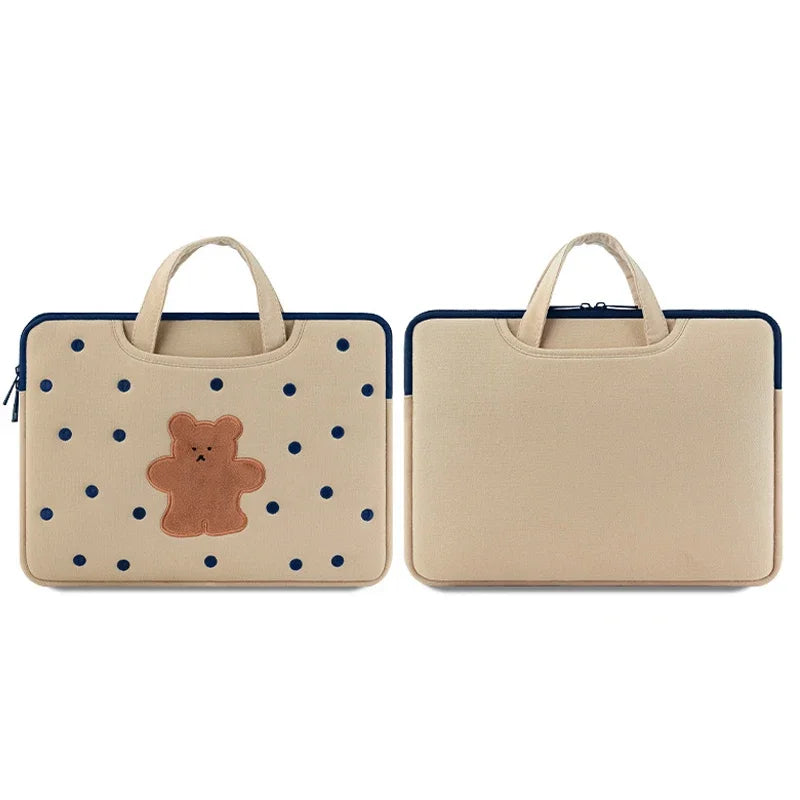 Cute Cartoon Bear Laptop Sleeve 13-16 Inch