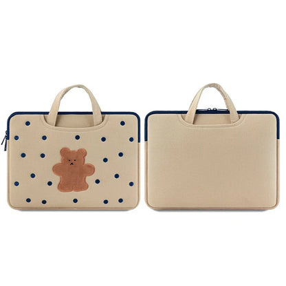 Cute Cartoon Bear Laptop Sleeve 13-16 Inch