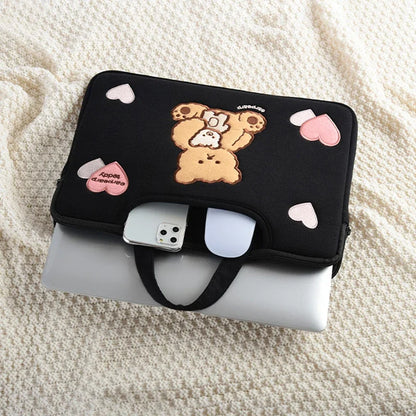 Cute Cartoon Bear Laptop Sleeve 13-16 Inch