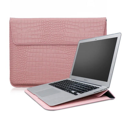 Premium Crocodile Leather MacBook Sleeve 13-16 Inch