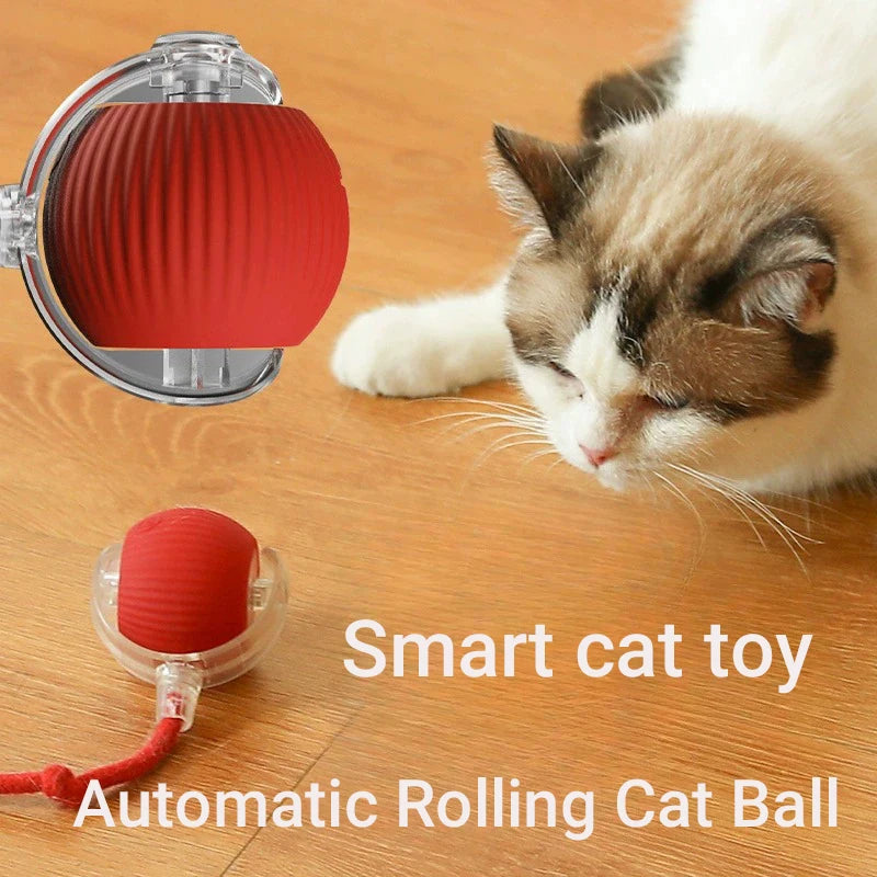 Smart Interactive Cat Ball – Automatic Rolling Toy