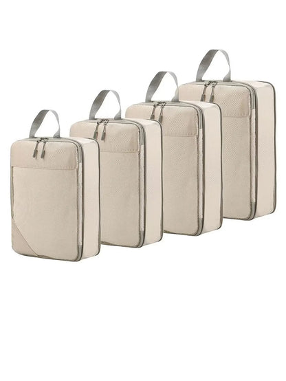 Compression Packing Cubes - 6 Piece Expandable Travel Organizer