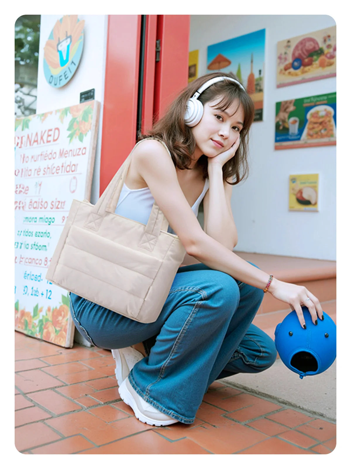 Women's Travel Tote Bag - Lightweight Shoulder Bag for Work & College