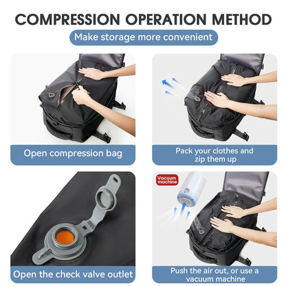 Vacuum Compression Travel Backpack