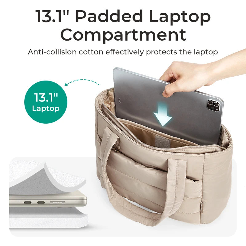 Women's Travel Tote Bag - Lightweight Shoulder Bag for Work & College