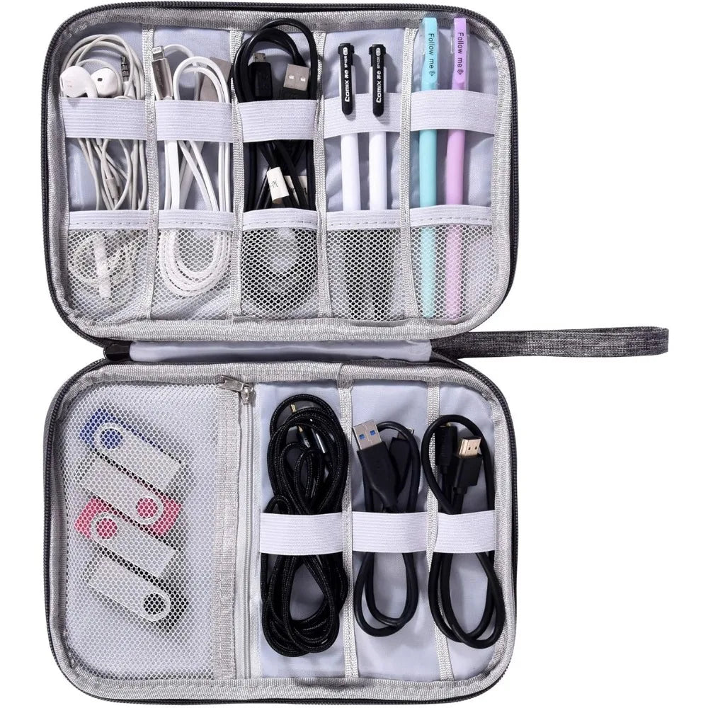 Electronics Organizer Bag - Waterproof Travel Cable Storage