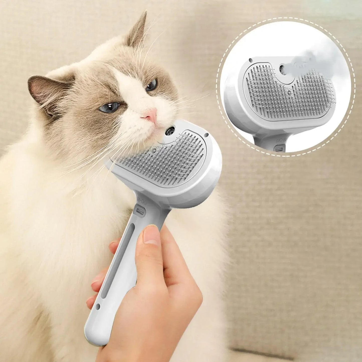 Electric 3-in-1 Dog & Cat Grooming Brush