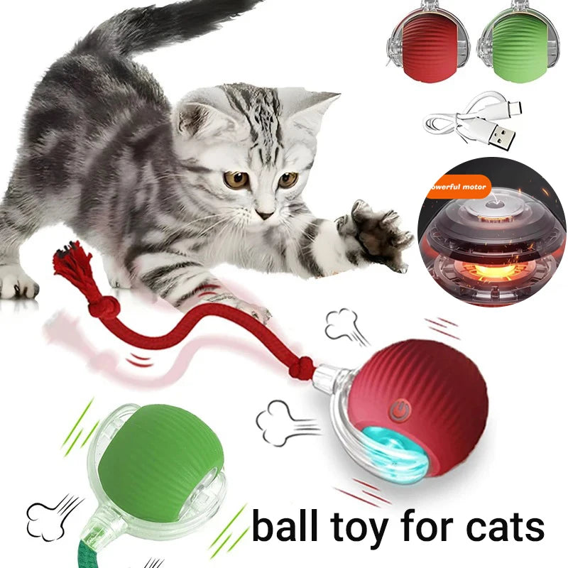 Smart Interactive Cat Ball – Automatic Rolling Toy