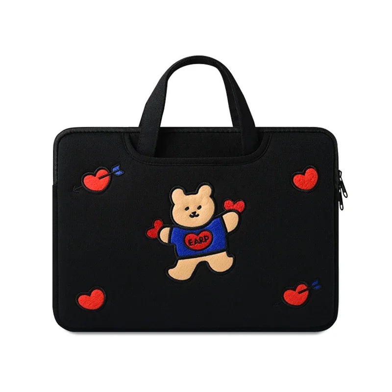Cute Cartoon Bear Laptop Sleeve 13-16 Inch