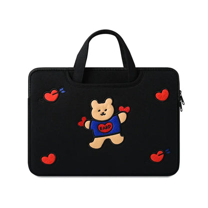 Cute Cartoon Bear Laptop Sleeve 13-16 Inch