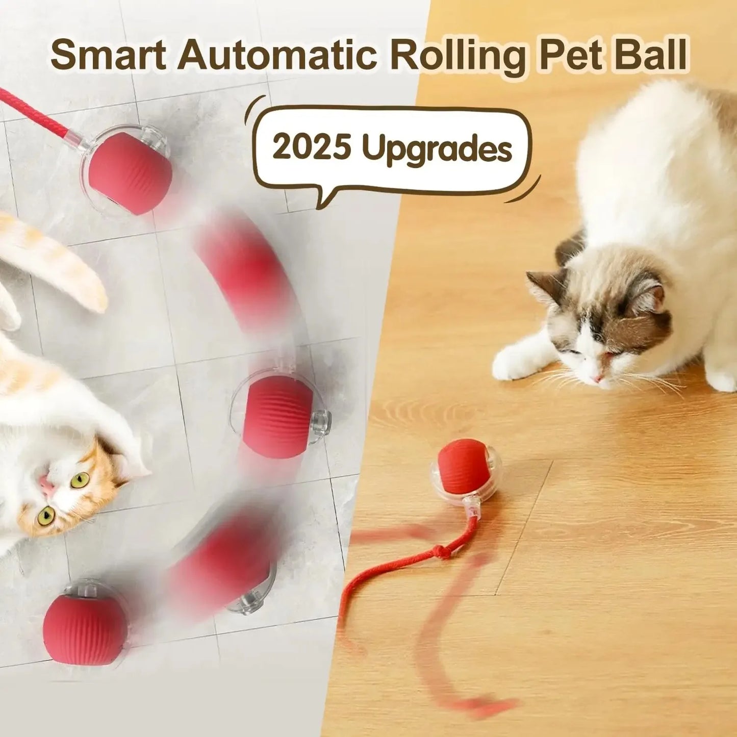 Smart Interactive Cat Ball – Automatic Rolling Toy