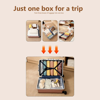 Vacuum Storage Bags for Travel - 4 Pack Large Reusable Space