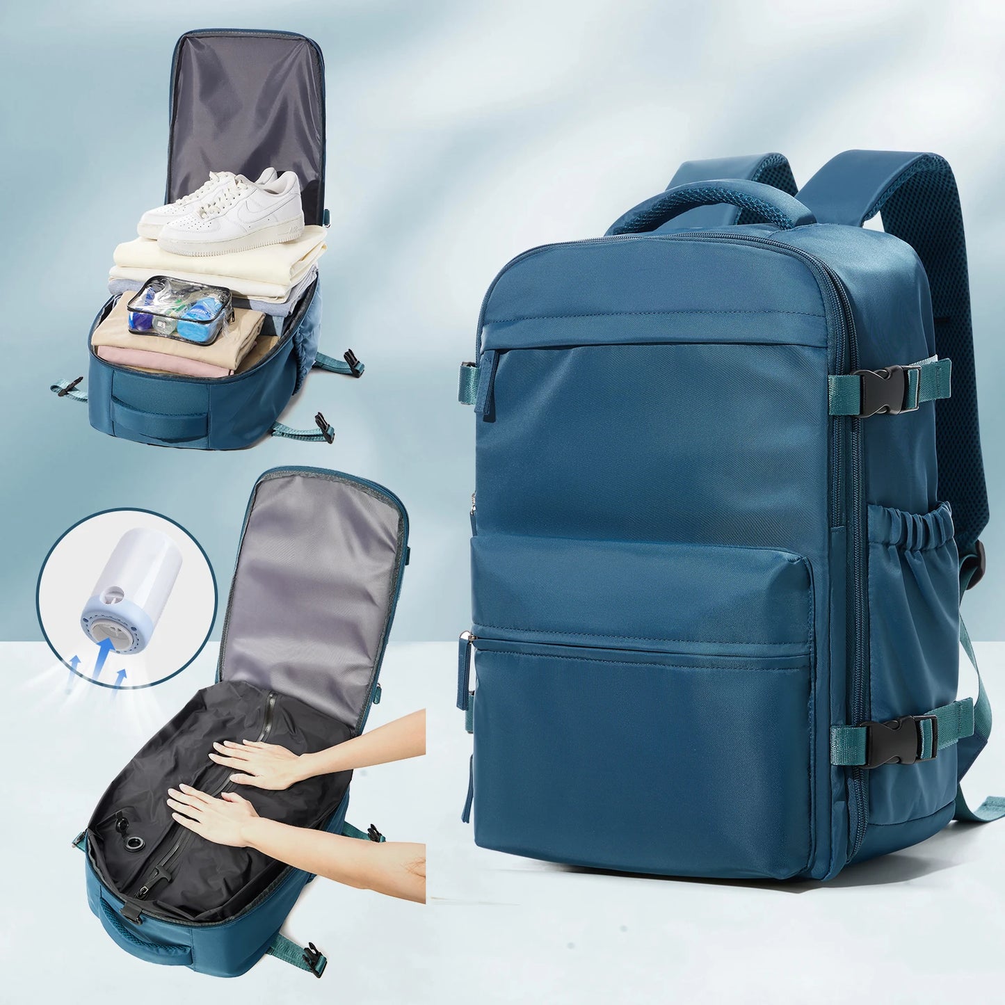 Vacuum Compression Travel Backpack