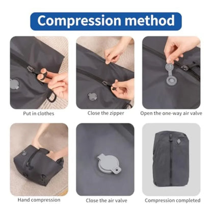Travel Compression Packing Cubes with Vacuum Seal Bags