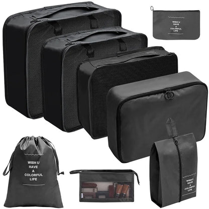 Packing Cubes Set - 10 Piece Travel Organizer Bags