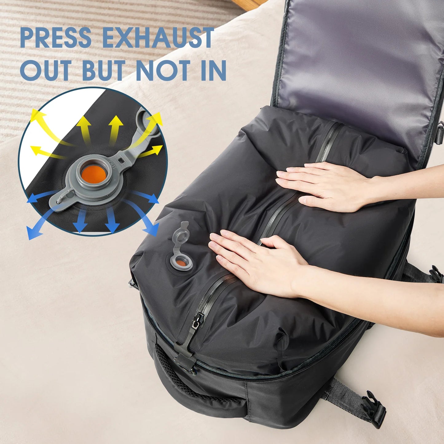 Vacuum Compression Travel Backpack