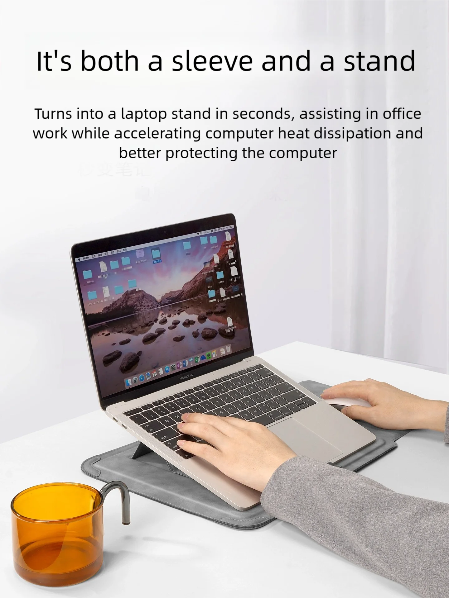 Laptop Sleeve with Stand 13-16 Inch