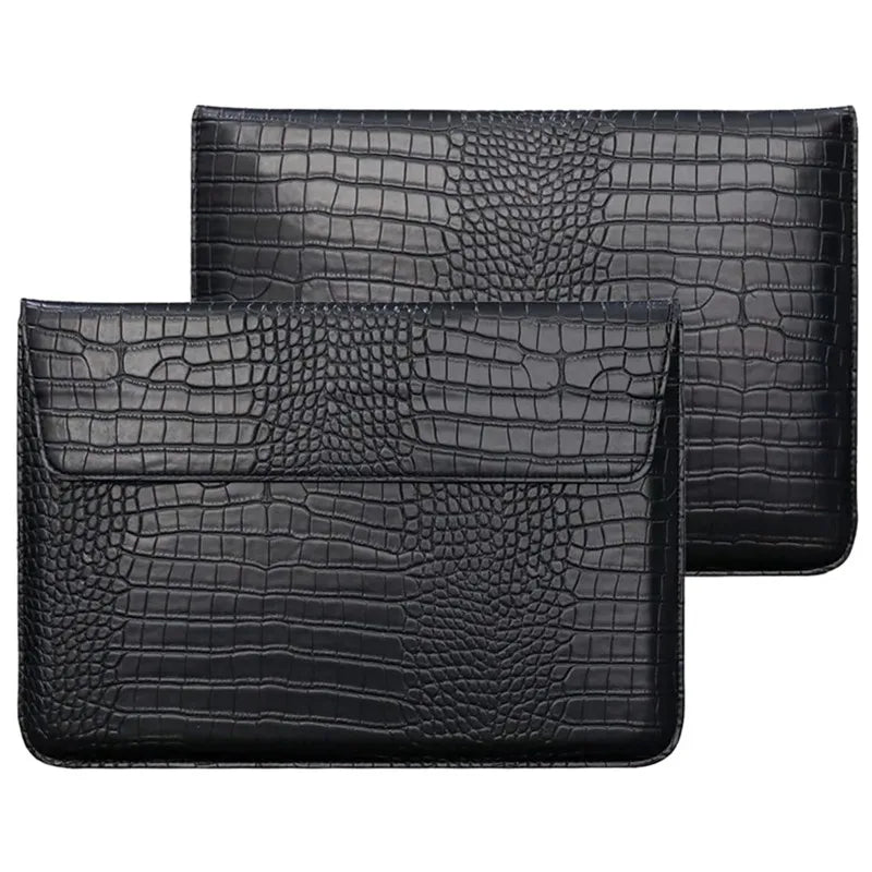 Premium Crocodile Leather MacBook Sleeve 13-16 Inch